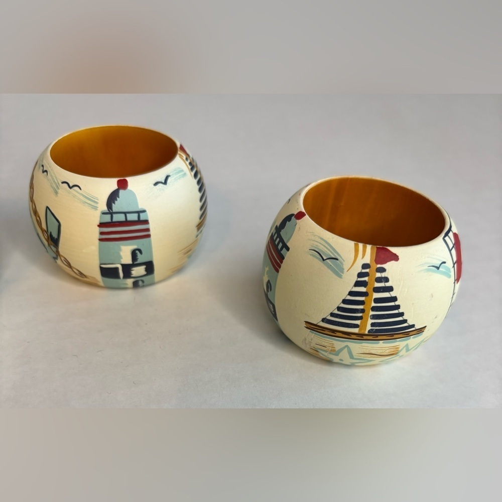 NAUTICAL NAPKIN RINGS (SET OF 4) - Picture 3 of 5